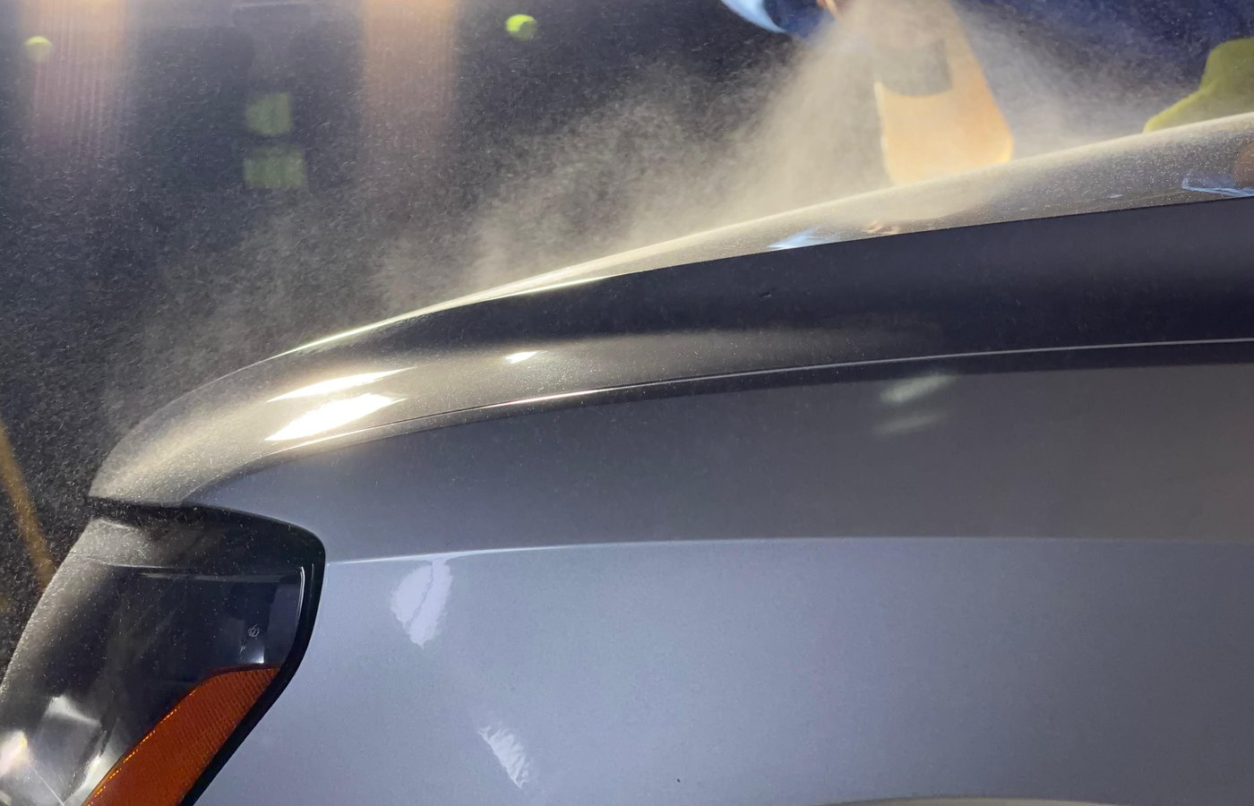 Vehicle after decontamination wash