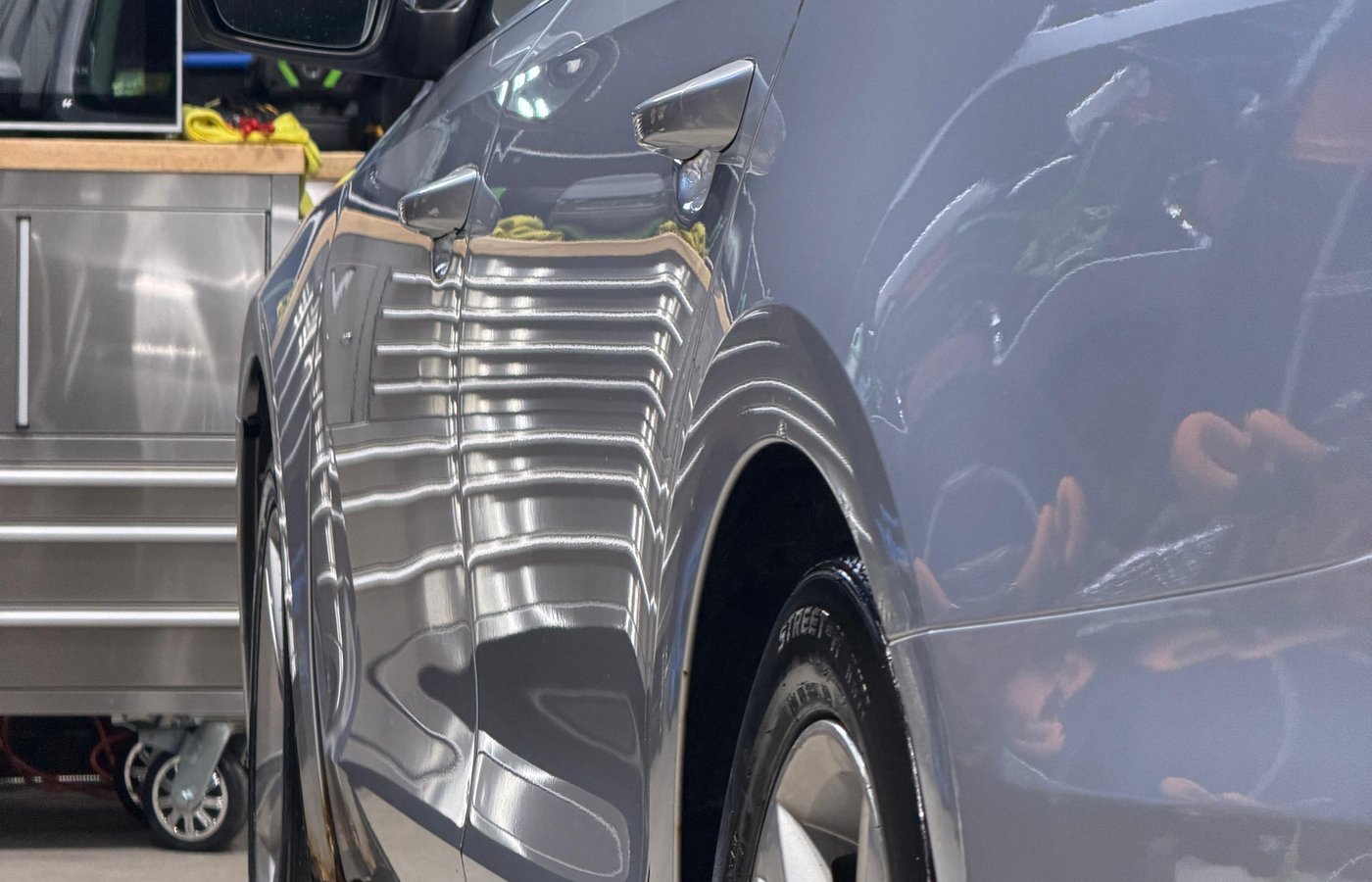 Vehicle exterior after professional detailing