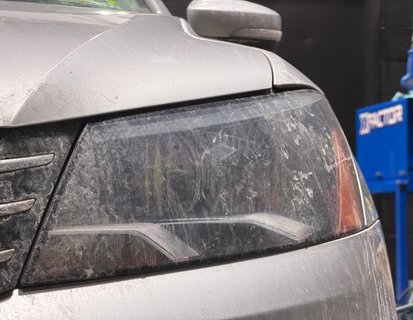 Photo of dirty headlight taken in Norwalk, CT