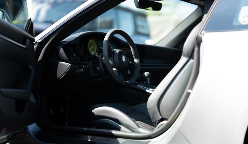 Clean car interior after professional detailing