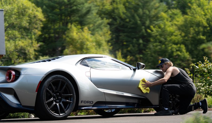 Premium wash and wax service for a brilliant shine